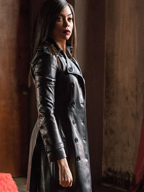 Taraji P. Henson Leather Coat BY Proud Mary Movie