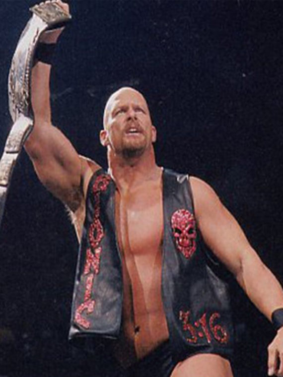 WWE Superstar Wrestler Stone Cold Leather Vest