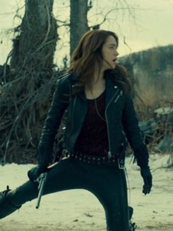 Wynonna Earp Melanie Scrofano Black Jacket