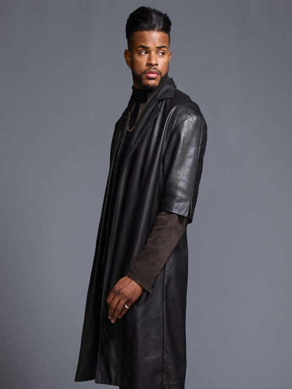 SuperFly Trevor Jackson Black Leather Coat