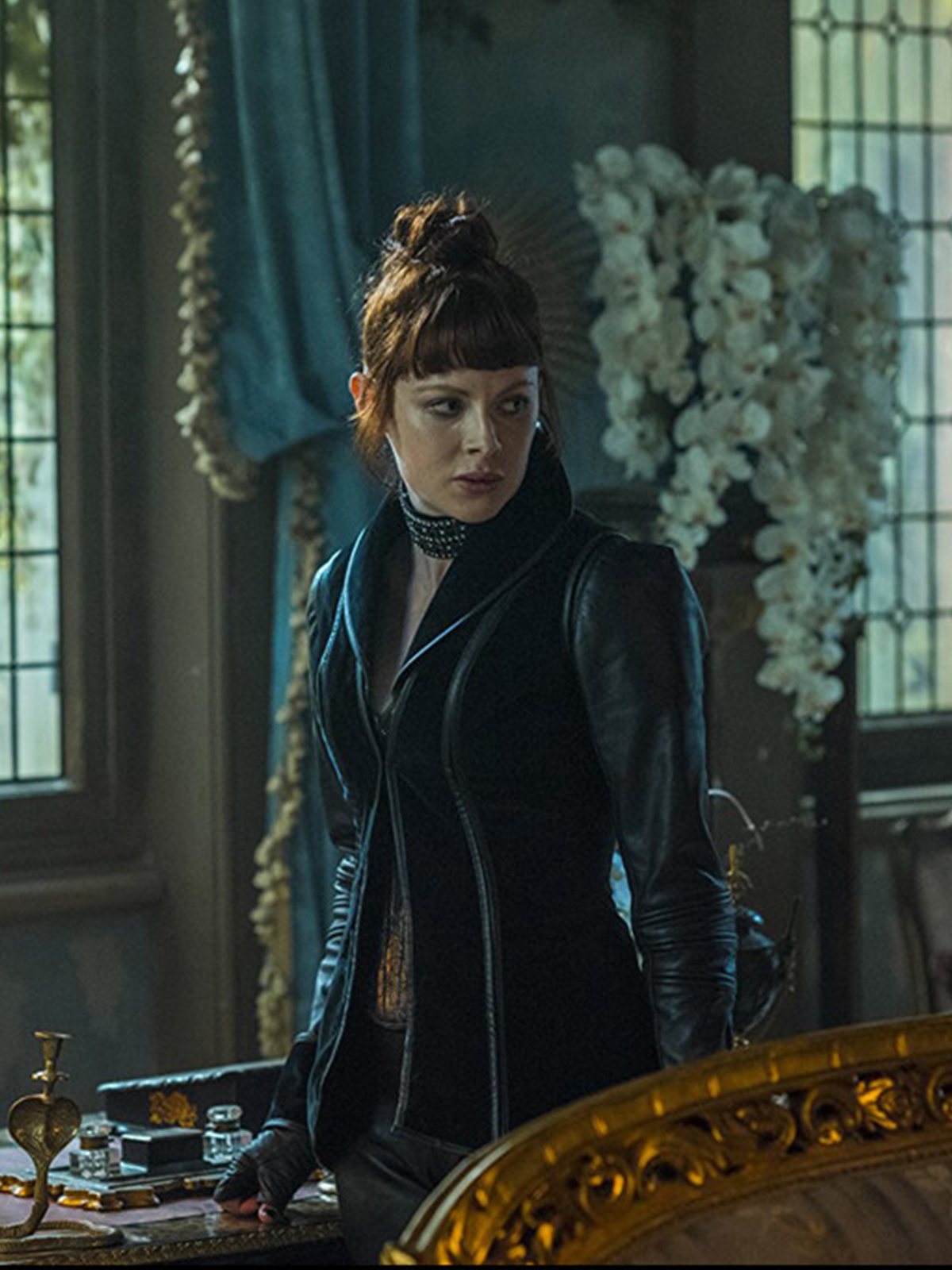 The Widow Emily Beecham Jacket Into The Badlands