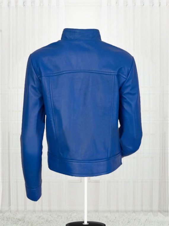 Agusta Women's Fashion Leather Blue Jackets