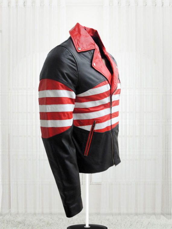 Amazing American Flag Cow Leather Jackets