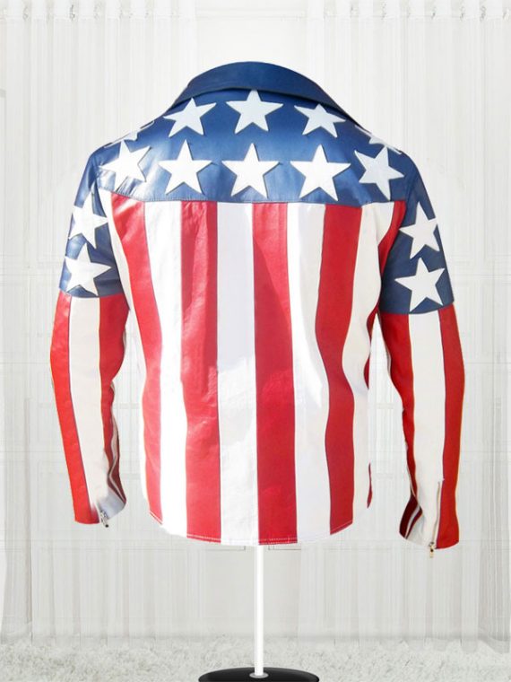 American Flag White Double Breasted Jackets