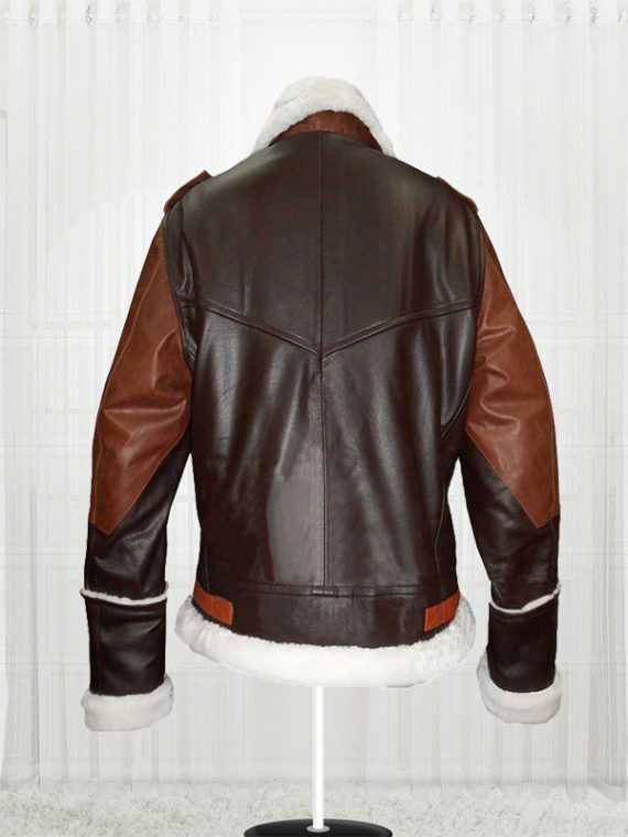 B-3 Bomber Cow Hide Leather Brown Jacket