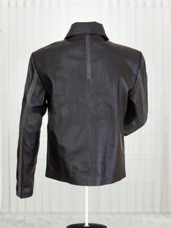 Bond 007 Black Leather Jacket