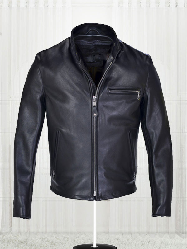 Classic Racer Leather Motorcycle Jacket