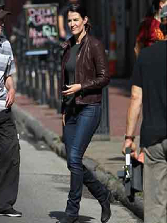 Cobie Smulders Maroon Jacket