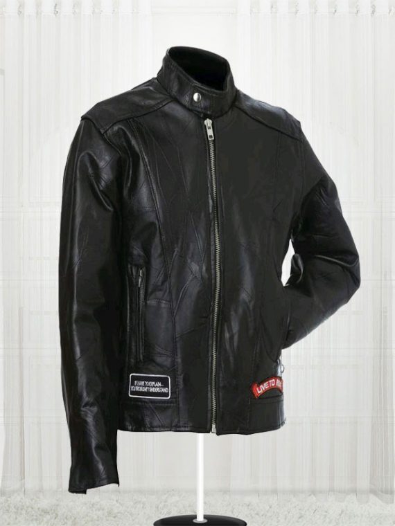 Diamond Plate Unisex Buffalo Leather Jackets