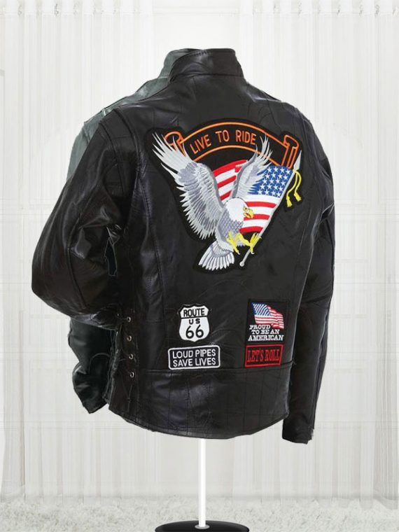 Diamond Plate Unisex Buffalo Leather Motorcycle Jackets