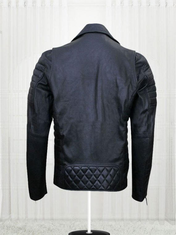 Prestige Homme MR18 Kay Michael Quilted Black Biker Jacket