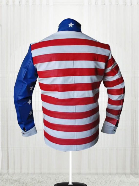 Vanilla Ice American Flag Design Jacket