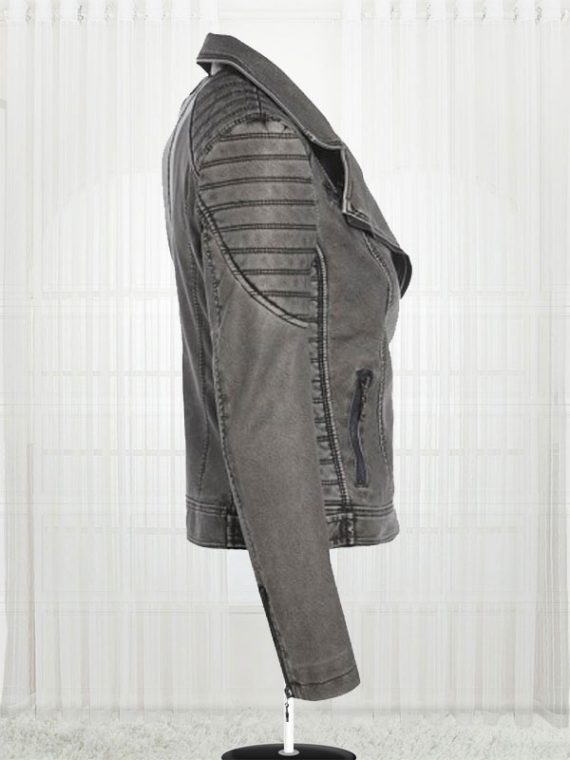 Women's Antique Biker Leather Jacket