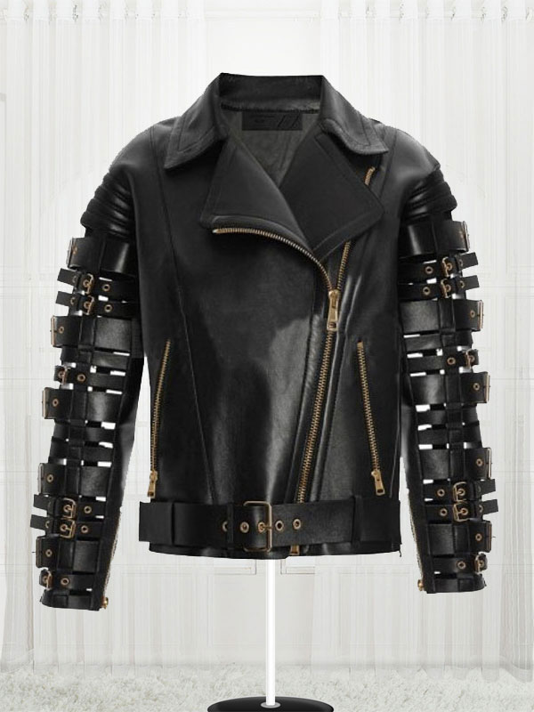 Zendaya Coleman Women Qualited Black Biker Jacket