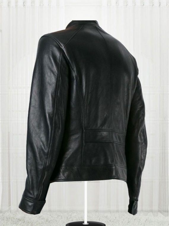 Zipped Simple For Mens Black Leather Jackets