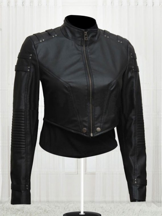 Black Canary Arrow Katie Cassidy Jacket - Image 4