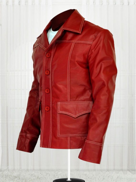 Brad Pitt Fight Club Real Leather Jackets