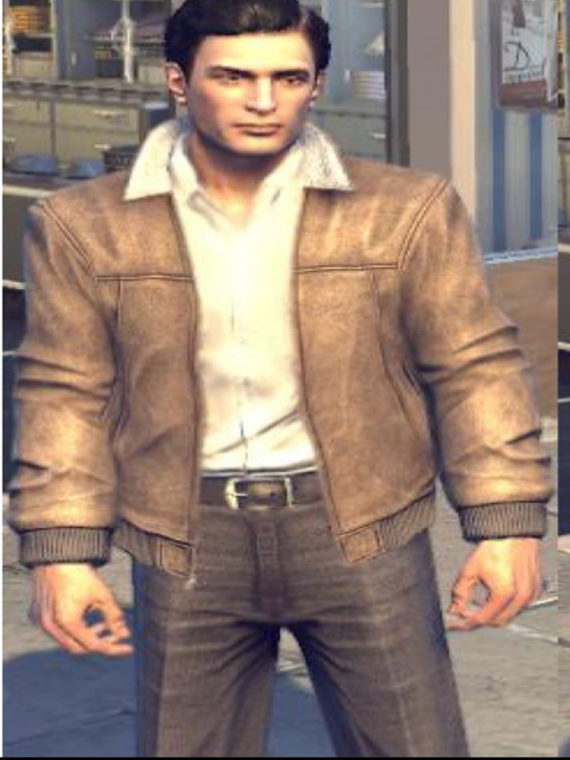 Mafia II Vito Scaletta Brown Leather Jacket