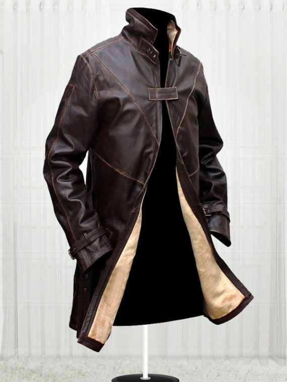 Watch Dogs Game Aiden Pearce Distressed Coat - Image 3