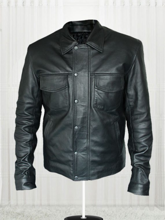 American Singer Adam Lambert Black Leather Jacket