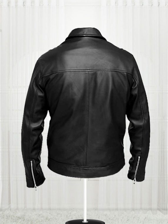 Apollo Bomber Black Leather Jackets