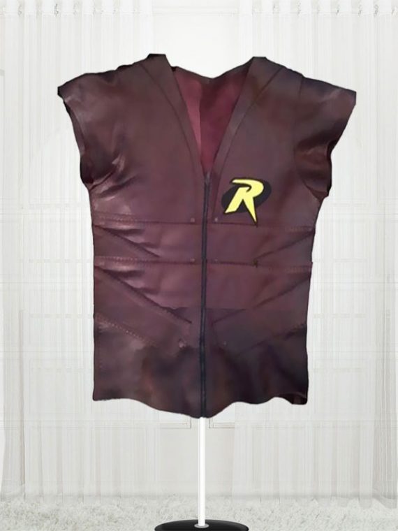 Batman Arkham City Gaming Robin Leather Vest