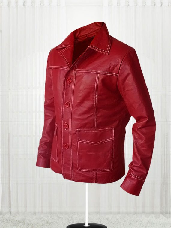 Brad Pitt Fight Club Red Jacket