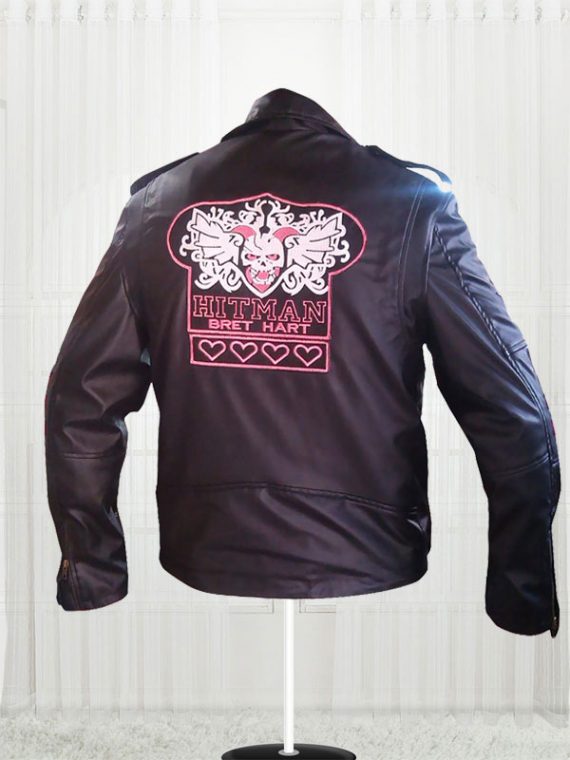 Bret The Hitman Hart WWE Faux Leather Jackets