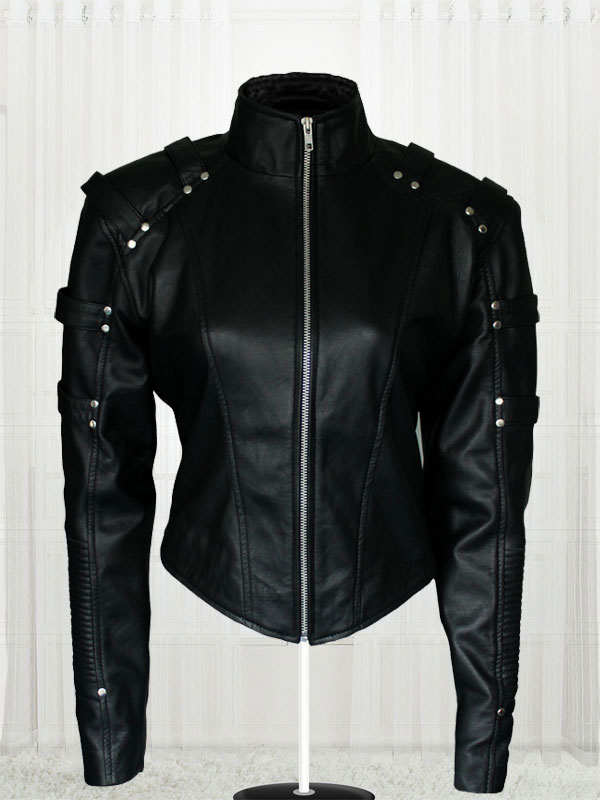 Caity Marie Lotz Arrow Season 2 Black Jacket