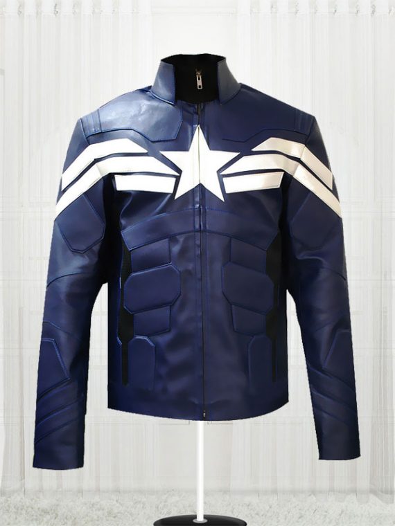 Captain America Winter Soldier Blue Jacket