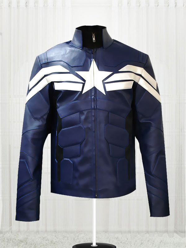 Captain America Winter Soldier Blue Jacket