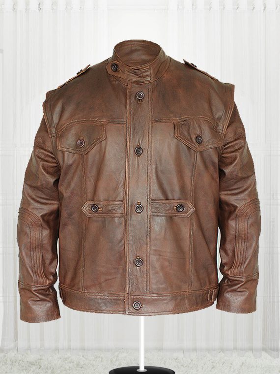 Defiance Grant Bowler Remarkable Leather Men's Trench Jacket Coat