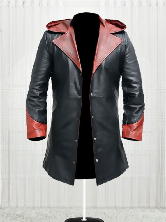 Devil May Cry Red & Black Authentic leather Jacket