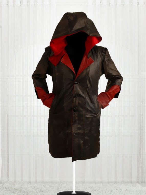 Devil May Cry Red & Black Cowhide leather Jackets