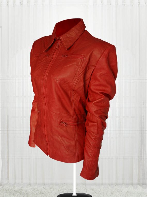 Emma Swan Once Upon a Time Red Leather Jacket