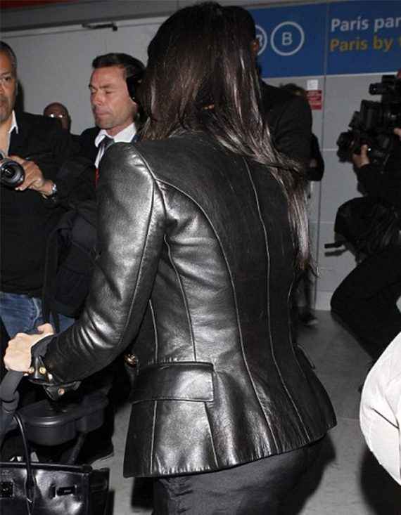 Fabulous Paris Kim Kardashian Leather Women's Jacket