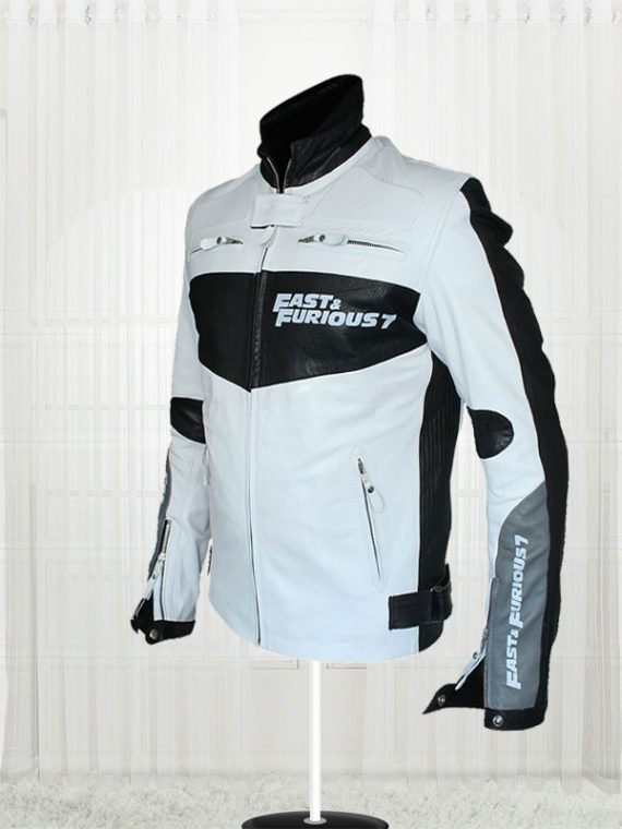 Fast And Furious 7 Vin Diesel White Jacket