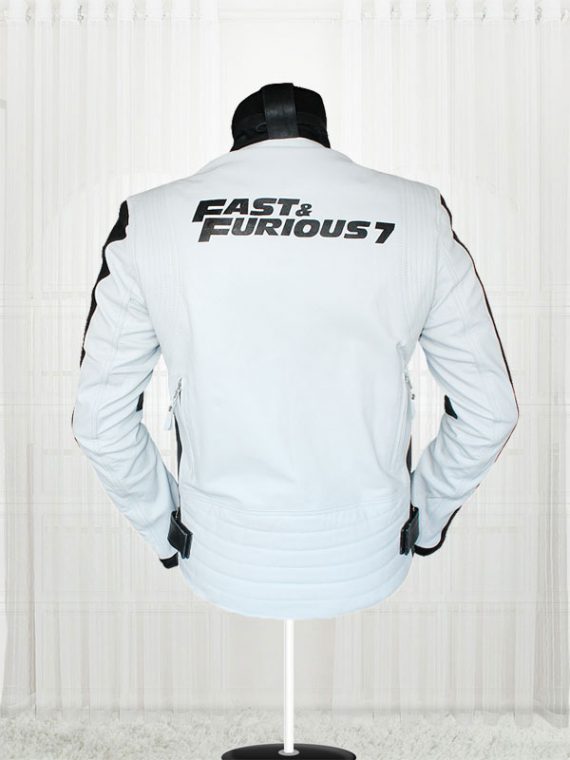 Fast And Furious 7 Vin Diesel White Jacket For Mens