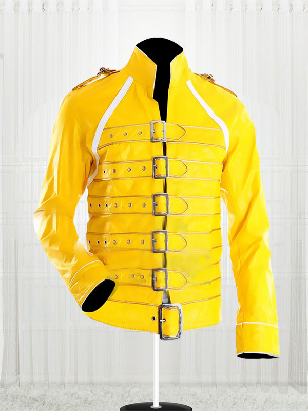 Freddie Mercury Yellow Leather Jacket