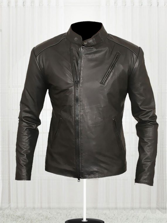 Iron Man Tony Stark Black Leather Jacket