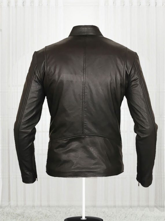 Iron Man Tony Stark Black Leather Men Jacket