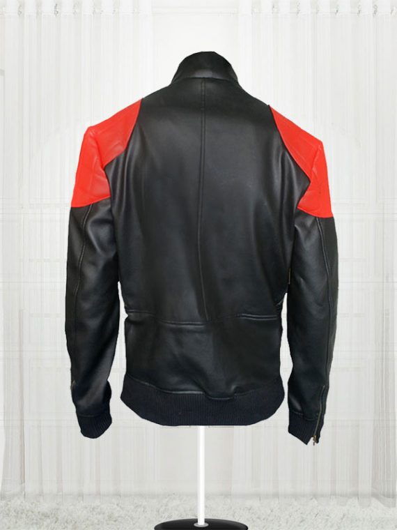 Kid Cudi Fire Men Leather Black Jackets