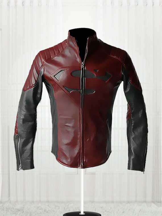 Man Of Steel Clark Kent Red & Black Jacket