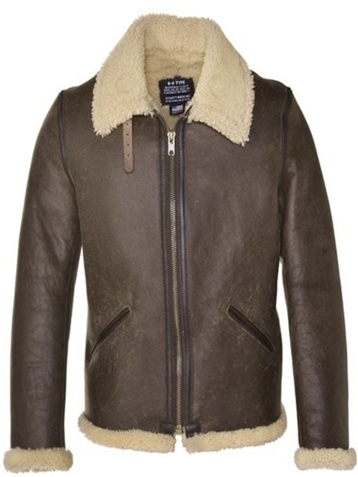 Men's Shearling Brown Leather Jacket