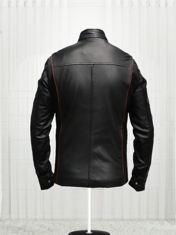 Mass Effect 3 N7 Black Leather Jacket - Image 2