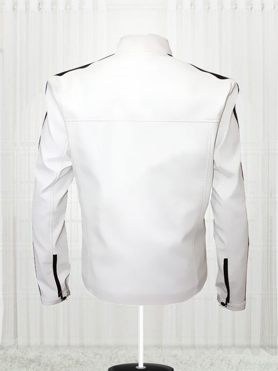 Need For Speed White Aaron Paul Leather Jacket