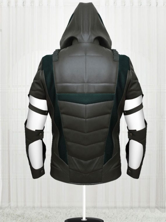 Green Arrow Stephen Amell Season 4 Jacket - Image 2