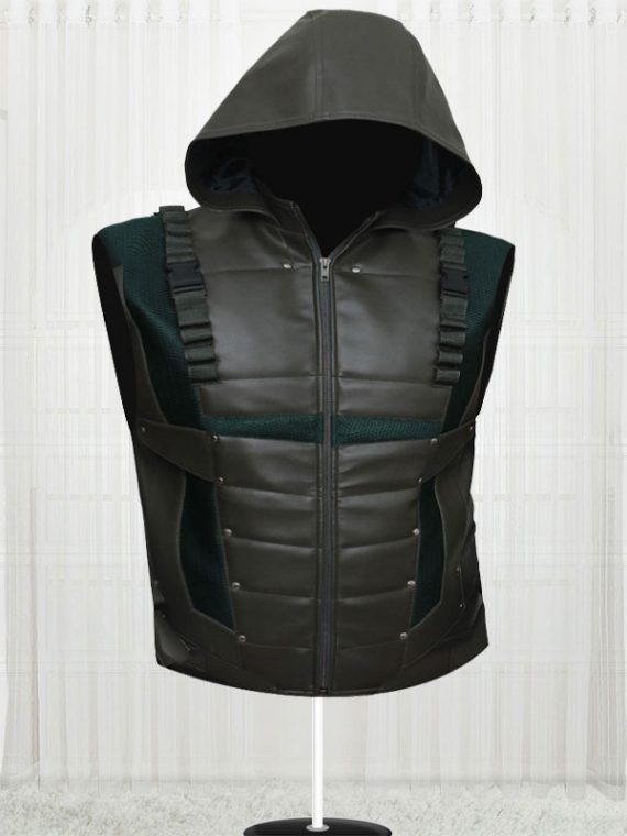 New Green Arrow Oliver Queen Season 4 Vest For Men's