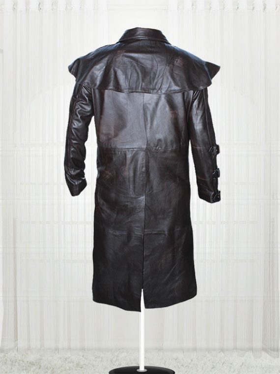 Real leather Ron Perlman Hellboy Men coat jacket