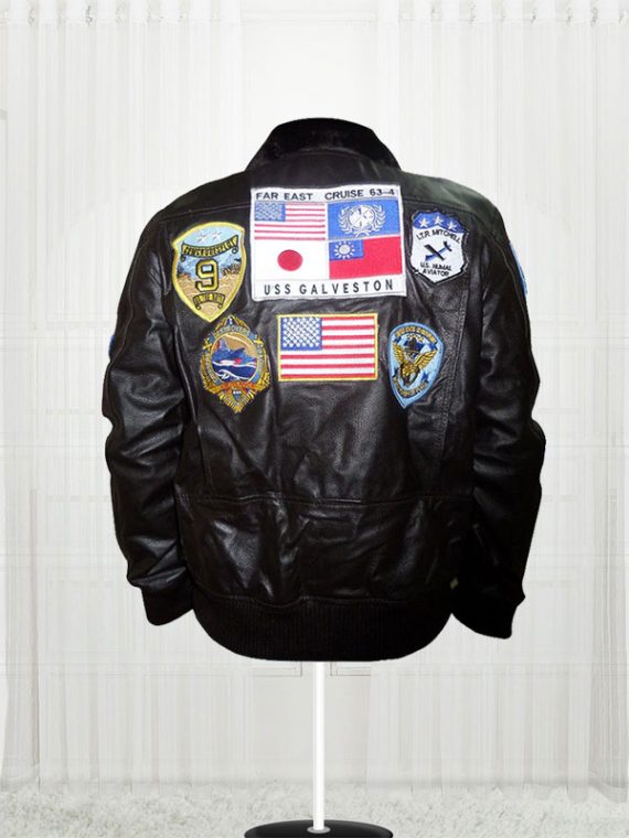 Tom Cruise Top Gun Movie Black Jacket